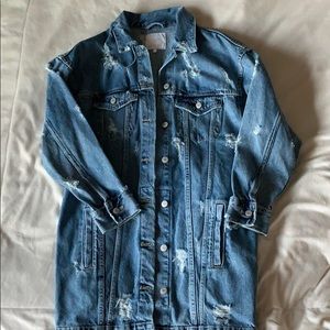 Zara long denim jacket, exclusive!